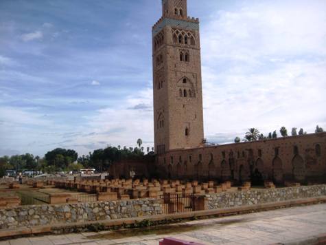 Die Koutoubia Moschee in Marrakech