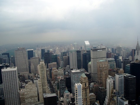 Blick auf New York vom Empire State Building 