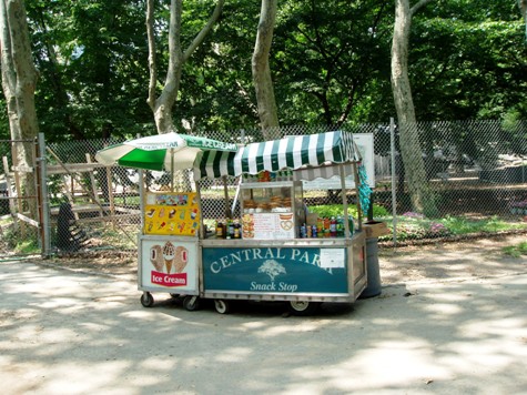 Hot Dog Wagen im Central Park